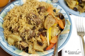 One-pot Rice & Goat Meat (Bariis Isku-karis)