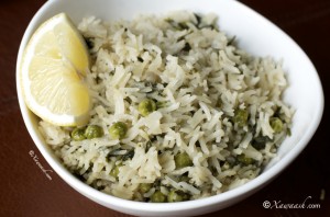 Cilantro Rice (Bariis Kabsaro Leh)