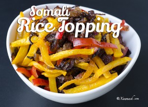 Somali Rice Topping - Featured Image