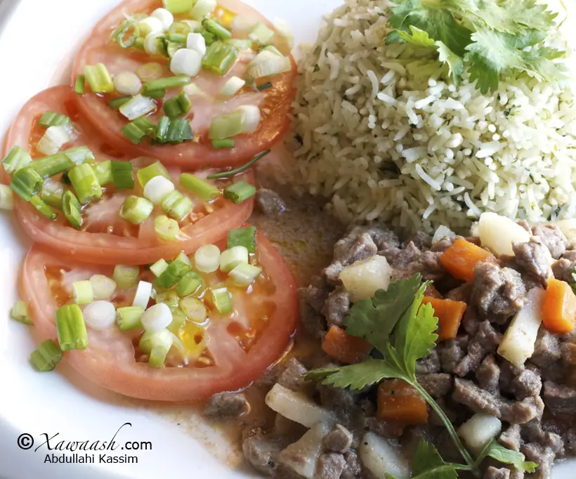 Beef Cubes with Vegetables