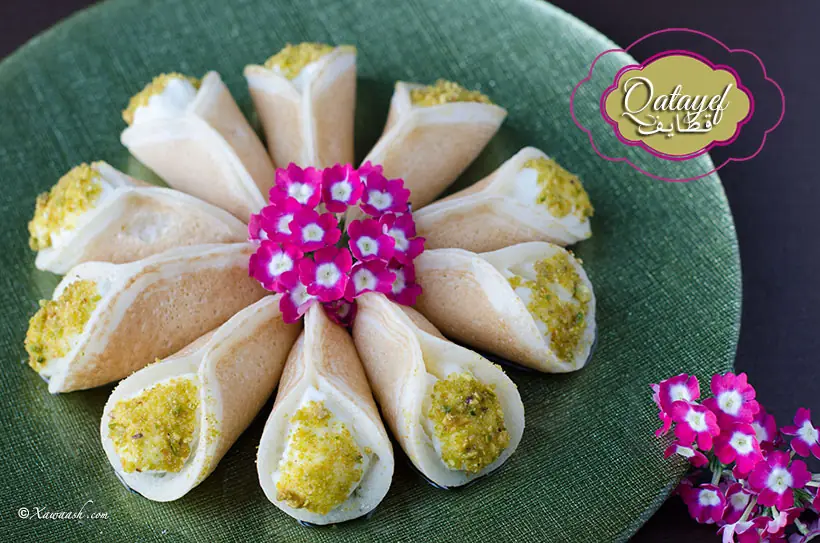 Qatayef with Cream