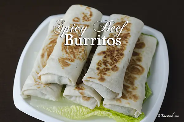 Spicy Beef Burritos