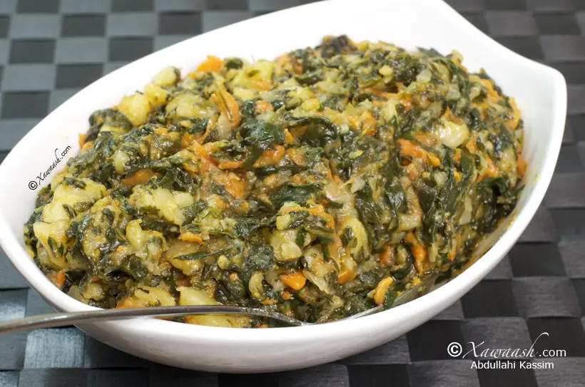 Spinach, Carrots, & Potatoes